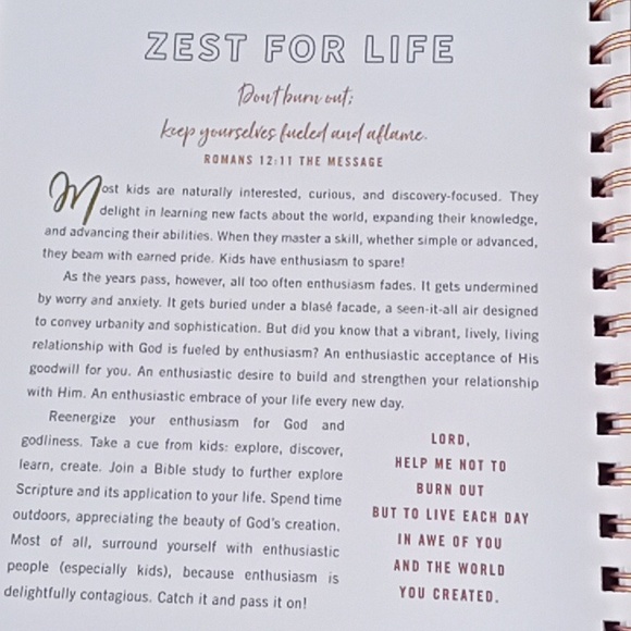 Devotional Coloring Book with Spiral Bound Text And Pictures 312 Pages - Picture 7 of 8